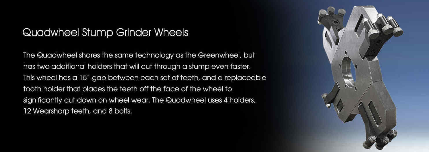 Quadwheel Stump Grinder Wheels