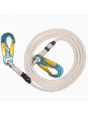 ArborMAX (10') Safety Blue 3-Strand Positioning Lanyard with Aluminum Rope Snaps