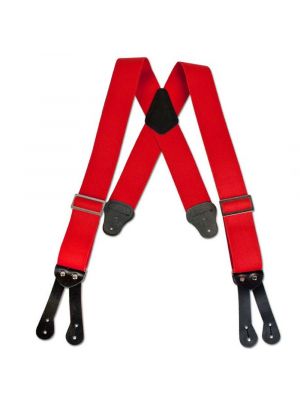 Bailey's Logger Wear Red Button Suspenders