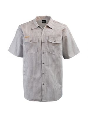 Prison Blues Short Sleeve Button Hickory Shirt