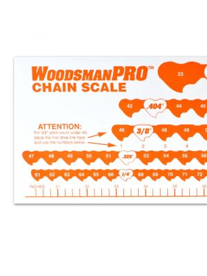 WoodlandPRO Chain Measuring Chart
