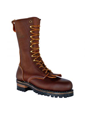 Red Dawg Safety Toe Vibram Boots (Brown)