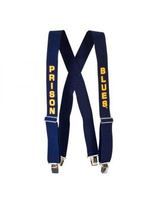 Prison Blues Gator Clip Suspenders