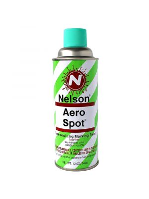 Nelson Aero Spot Tree & Log Marking Spray Paint (Green) 12 oz Can