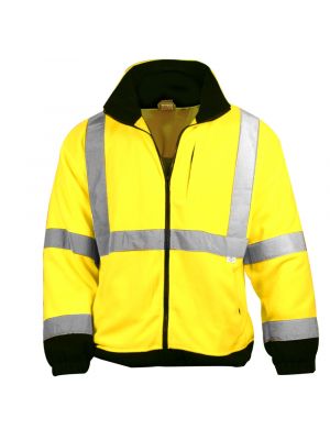 Dicke Class III Hi-Vis Fleece Safety Jacket (Yellow)
