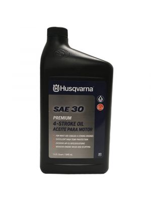 Husqvarna Semi-Synthetic SAE 30 Premium 4-Stroke Oil - Case of 12 - 1 Quart Bottles