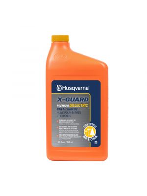 Husqvarna X-Guard Dielectric Bar & Chain Oil (Quart Bottle) Case of 12