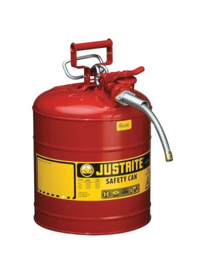 Justrite 5 Gallon Type II AccuFlow Steel Safety Can with 1