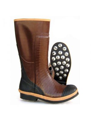 Hoffman Loggers Wear Pull-On Waterproof Calk Boots (Brown)