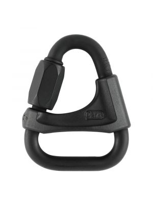 Petzl Delta (8mm) Triangle Steel Quick Link with Bar for Croll Positioning (Black) P11 8BN