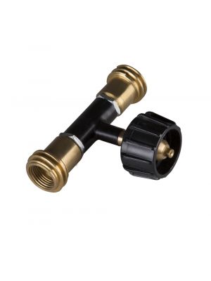 T Connector-Two Bulk Tank Male Fittings