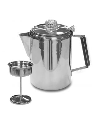 Stainless Steel Percolator Coffee Pot-9 Cup