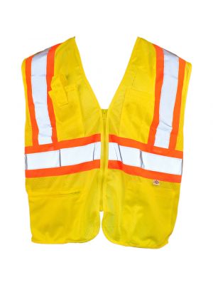 Dicke Class II Safety Mesh Vest (Lime Yellow)
