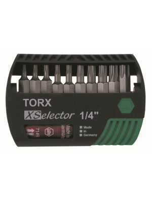 Wiha Torx® XSelector Bit Set T7-T40