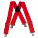 Bailey's Logger Wear Clip Suspenders (Red)