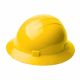 ERB Americana Full Brim Hard Hat with Ratchet Suspension (Yellow)