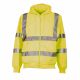 Berne Hi-Vis Class III Thermal Lined Hooded Safety Sweatshirt (Yellow)